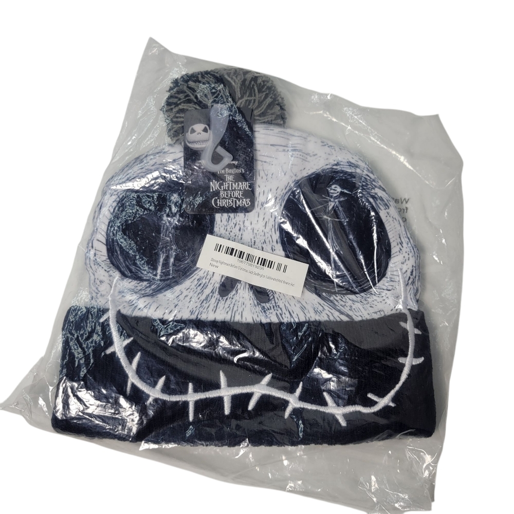 Disney Nightmare Before Christmas Beanie - Black and White
